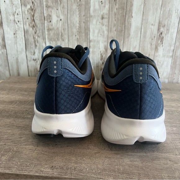 Saucony Mens Ride 16 Blue and Gray Running Shoes 11W - Picture 2 of 5